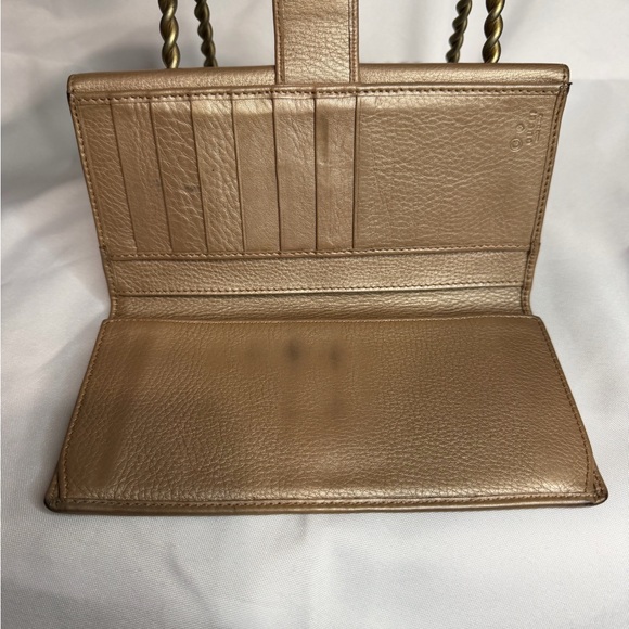 Gucci Wallet vintage taupe some ware - Picture 4 of 10